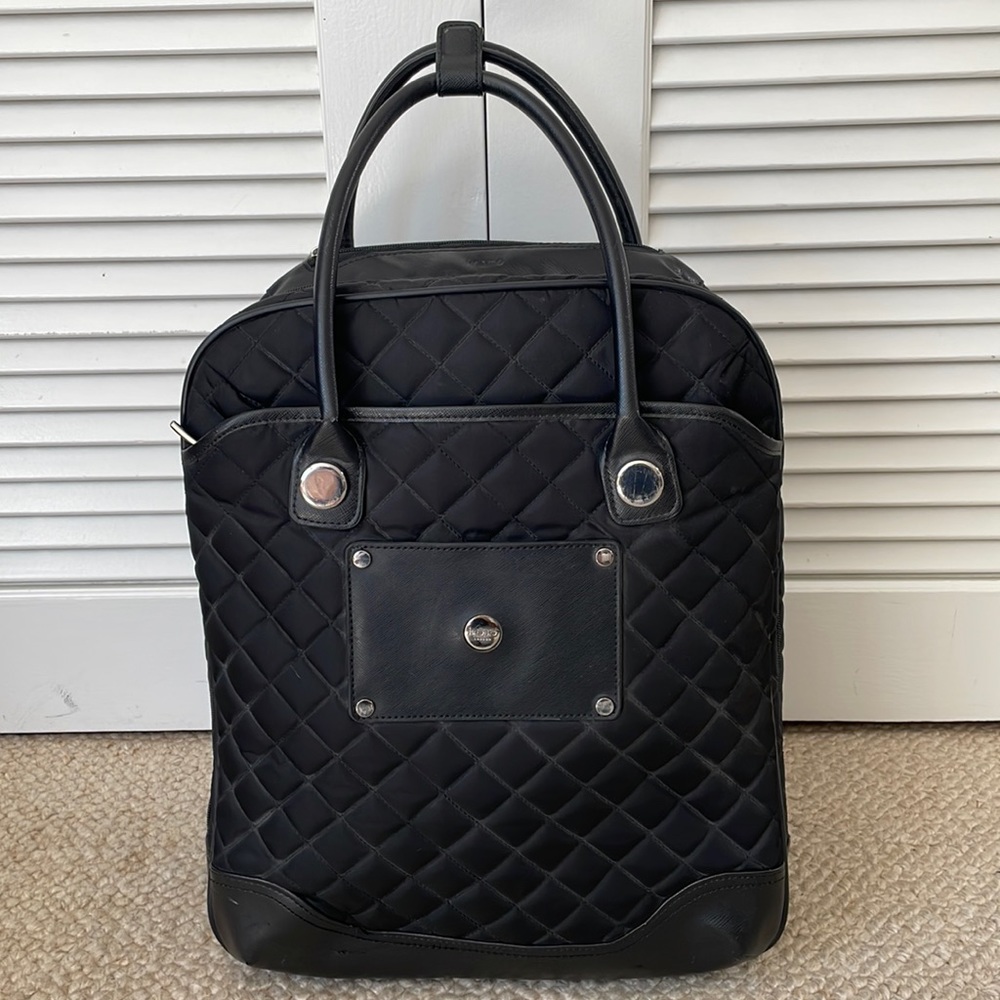 KNOMO LONDON Serra quilted wheeled trolley